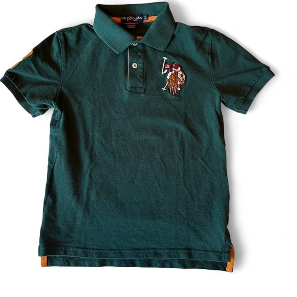 🐎 Big Pony Vibes! Boys Polo Shirt w/ #3 Patch – Size 8 - Picture 2 of 7